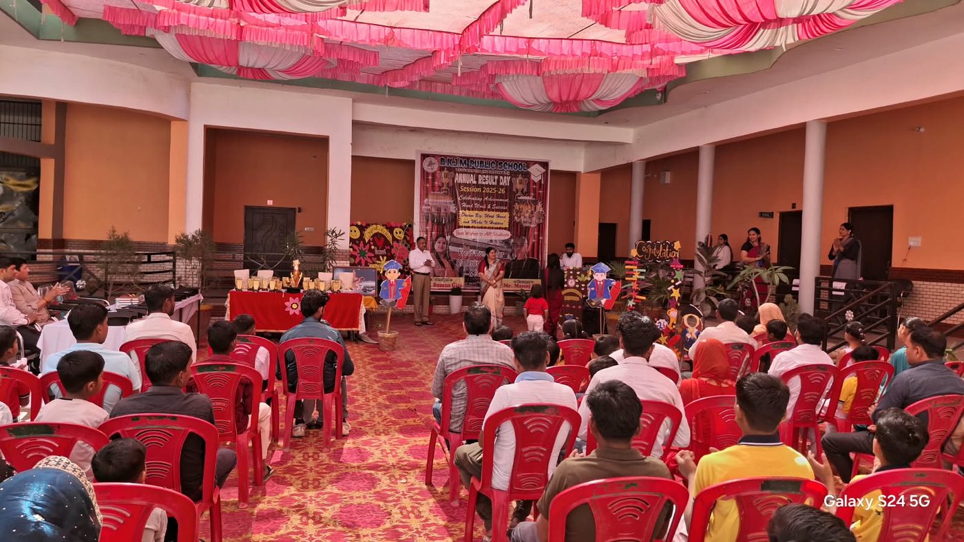 Parents and students at the Annual Result Day programme